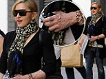 Ever youthful Madonna, 54, is betrayed by by her ageing hands as he steps out without trademark gloves