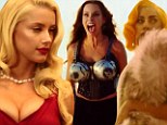 Sofia Vergara shoots bullets from her bra... as Amber Heard turns busty beauty queen and Lady Gaga wields a gun in first Machete Kills trailer