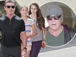 Shedding his tough guy exterior: Sylvester Stallone takes daughters to lunch with his The Expendables 3 co-star Mickey Rourke
