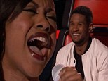 A Fierce competitor! Usher likens Sasha Allen to Beyonce on The Voice