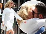 Kisses! Cameron Diaz and Taylor Kinney locked lips on set of The Other Woman in New York City on Tuesday