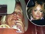 A mother's agony: Debbie Rowe looked strained as she left the hospital on Thursday after visiting her daughter Paris in an LA hospital after her failed suicide attempt 