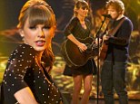 Love is in the air! Taylor Swift and Ed Sheeran perform flirty duet about childhood romance on Britain's Got Talent