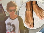 Harry Styles has a new tattoo on his feet with george michael lyrics to careless whisper
