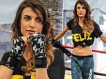 Boxing clever! George Clooney's ex Elisabetta Canalis bares toned midriff in sexy self defence shoot 