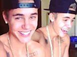 Laugh for the camera! Giggling Justin Bieber makes his video Instagram debut