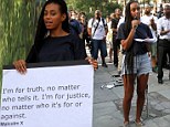 'I'm for truth... I'm for justice': Solange Knowles quotes Malcolm X as she leads rally in protest of Zimmerman not guilty verdict