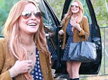 Pictured: Lindsay Lohan looks healthy and happy as she leaves rehab after completing 90-day stay 