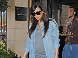 Finally! Kim Kardashian was seen in Los Angeles on Wednesday, for the first time in public since giving birth to daughter North a month ago. Here, she is seen in May