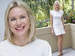 What a lady: Naomi Watts looks elegant at a photocall for her new movie Diana