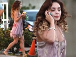Vanessa Hudgens on the set of new zombie movie Kitchen Sink in Hollywood 