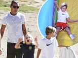 Gwen missed out! Gavin Rossdale is the Sunday Funday master as he treats their sons to an adventuresome day out