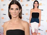 Houston, we have a winner! Sandra Bullock is breathtaking in a boldly patterned strapless dress to attend Gravity premiere
