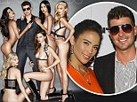 'She said go the whole way!': Robin Thicke says his wife Paula Patton urged him to pose on the front cover of Treats! magazine with five completely nude models