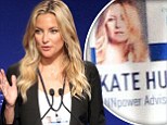 Talk about star treatment! Kate Hudson wows with glamorous windswept ID photo at Clinton Global Initiative conference