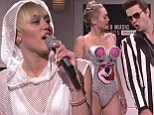 'Hannah Montana was murdered:' Miley Cyrus jokes about fate of Disney alter-ego on SNL and pokes fun at controversy over her MTV VMAs performance 