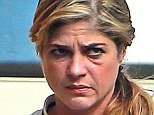 Ouch! Selma Blair displayed a painful-looking black eye as she was seen running errands in Los Angeles on Tuesday