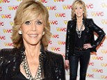 Smart and sassy! Jane Fonda, 75, is amazingly youthful in skinny jeans and sparkly black jacket at Women's Media Awards