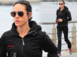 Jennifer Connelly looks skinnier than ever on a run in New York, during a break from playing a homeless woman in Shelter