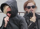 Kirsten Dunst and Isla Fisher take their friendship to the gym by getting in a grueling workout at the Tracy Anderson studio