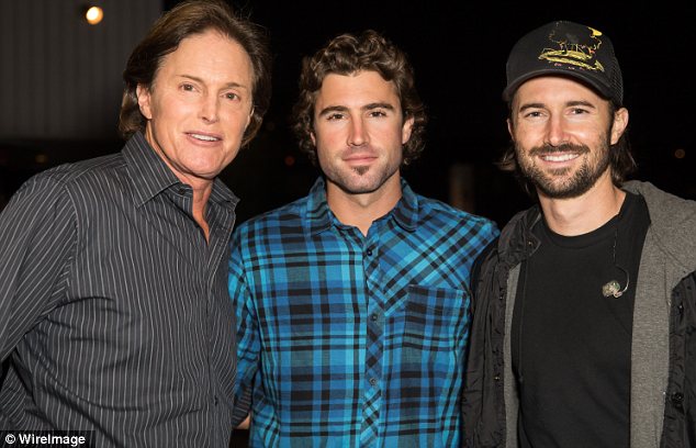 Thrilled: Bruce Jenner's sons Brody and Brandon reportedly blame Bruce's estranged wife Kris Jenner for their distant relationship from their dad