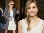 Going her own way! Elegant Elizabeth Olsen breezes into NYC studio in white as it's rumoured she will star in the next Avengers movie