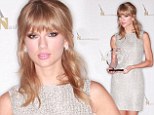 Taylor Swift sparkles in silver as she smashes prestigious Nashville Songwriters Association record with sixth win