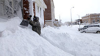 A record-breaking storm that dumped 4 feet of snow in parts of western South Dakota left ranchers dealing with heavy losses. utility companies were working to restore power to tens of thousands of people still without electricity Monday after the weekend storm that was part of a powerful weather system that also buried parts of Wyoming and Colorado with snow and produced destructive tornadoes in Nebraska and Iowa, The Associated Press reports