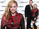 Better luck next time... Avril Lavigne wore a bizarre tartan-and-leather peplum jacket as she and her husband Chad Kroeger visited SiriusXM Studios in New York City on Tuesday