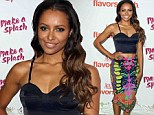 She's bewitching! Vampire Diaries' Kat Graham flashes her toned midriff in crop top and flashy skirt at Aquafina bash 