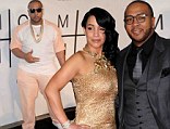 Divorce court: Monique Mosley, shown with Timbaland in February at the Grammy Awards in Los Angeles, has filed for divorce to end their five-year marriage