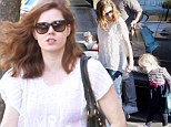 Amy Adams' daughter is as cute as a button as they head to school