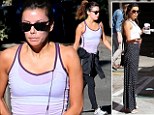 Slimming down! Eva Longoria appeared extremely slender as she went for a job in Hollywood, California on Wednesday