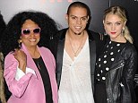 Outshone at his own premiere! Evan Ross looks decidedly scruffy alongside stylish girlfriend Ashlee Simpson and superstar mom Diana Ross