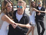 Like old times: Former Dancing With The Stars partners Maria Menounos and Derek Hough teamed up again on Thursday during a visit on the Extra set in Los Angeles