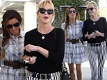 Girls' day out! Eva Longoria and Melanie Griffith stroll arm-in-arm as they enjoy lunch and a shopping spree 