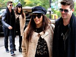 Robin Thicke and Paula Patton are all smiles as it's revealed he will be performing at the EMAs... and Miley will be there too