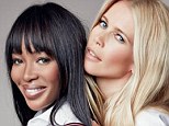 Longtime friends: Nineties supermodels Naomi Campbell and Claudia Schiffer have reunited for a new Tommy Hilfiger campaign, aimed at raising awareness for breast cancer