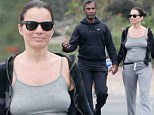 Did you forget something? Fran Drescher goes braless on outing with toyboy in Los Angeles