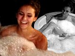 'Tough day at work!' Newly single Nina Dobrev shares sensual bubble bath snaps from the set of The Vampire Diaries