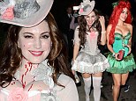 Kelly Brook and Jessica Lowndes attend same Halloween party 