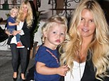 A natural knockout! Jessica Simpson is a makeup free beauty as she reunites with her daughter Maxwell after a romantic Italy trip