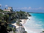 Wonderful seaside setting: The beach at Tulum, which was Wendy's favourite site