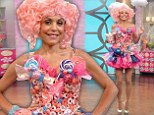 Bethenny Frankel dons pink pigtails and Candy Land costume for the Halloween episode of her talk show