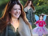 Her precious pixie! Alyson Hannigan brought her daughter Satyana to school as a fairy on Thursday in Los Angeles, California
