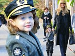 Skyler takes to the skies! Rachel Zoe's son dresses as a cute pilot for Halloween