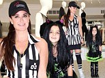 Showing her stripes! Real Housewives Kyle Richards dresses as racy referee as she and daughter Portia show off Halloween outfits