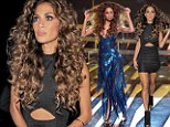 Nicole Scherzinger opted for huge curly hair and black figure hugging dress for a night out in London after X Factor's Disco Night.