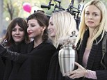 Celebs take selfies too! Gina Gershon and Heather Graham take pics together on the set of My Dead Boyfriend