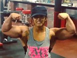 'Beast mode!' Snooki shows off huge muscles in Instagram video of herself pumping iron... but it's just her trainer